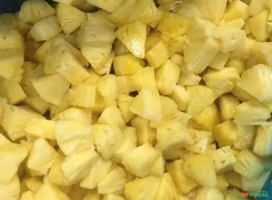 Abacaxi Em cubos congelado Imagem Abacaxi Em cubos congelado