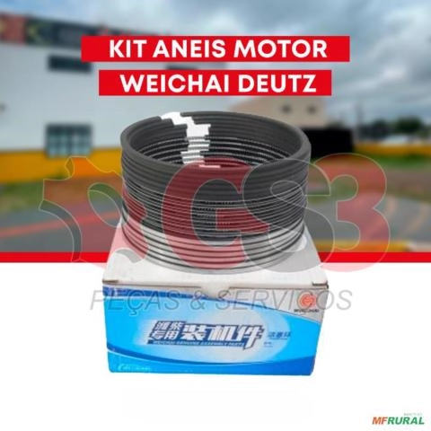 Kit Anéis de Motor Weichai Deutz Imagem Kit Anéis de Motor Weichai Deutz
