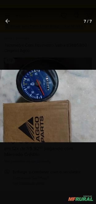 Imagem Tacometro com horimetro valtra Imagem Tacometro com horimetro valtra