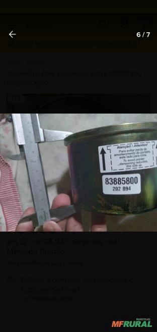 Imagem Tacometro com horimetro valtra Imagem Tacometro com horimetro valtra