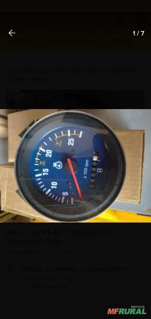 Imagem Tacometro com horimetro valtra Imagem Tacometro com horimetro valtra