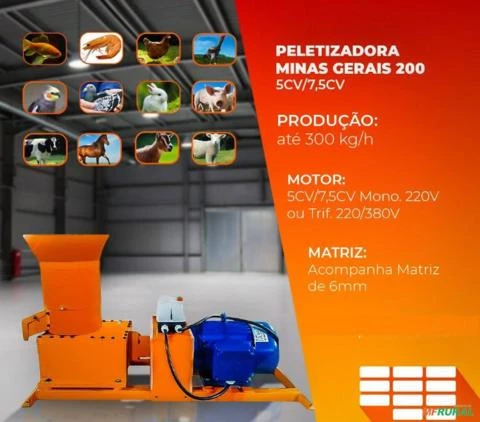 Peletizadora Minas Gerais MG 5/7,5HP