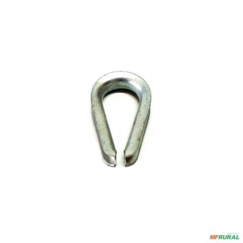 Sapatilha para Cabo de Aço 3/16 Galvanizada Imagem Sapatilha para Cabo de Aço 3/16 Galvanizada