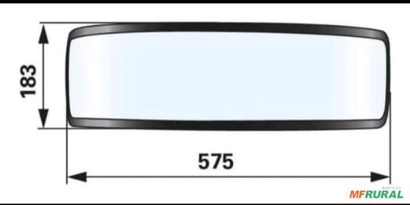 LENTE FAROL TRATOR JOHN DEERE VIDRO Imagem LENTE FAROL TRATOR JOHN DEERE VIDRO