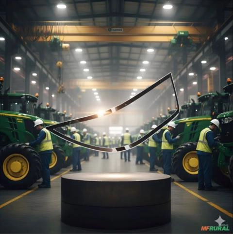 lente farol john deere 8000R direita Imagem lente farol john deere 8000R direita