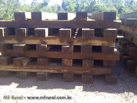 Imagem DORMENTES DE MADEIRA QUEBRACHO IMPORTADO Imagem DORMENTES DE MADEIRA QUEBRACHO IMPORTADO