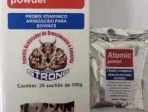 Atomic Powder 02 kG Premix para Bovinos - Potente acelerador de crescimento.