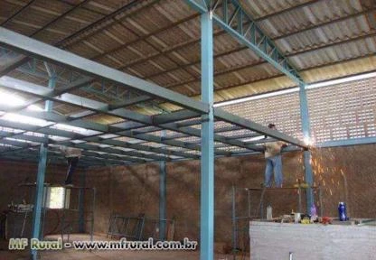 SOLDAS E CONSTRUÇÕES Empresa com Sede Própria, situada em Campo Grande, Galpão com capacidade par