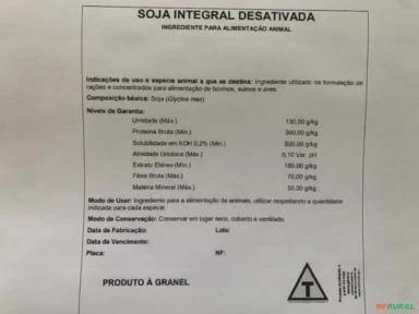 SOJA EM GRÃOS DESATIVADA