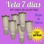 Vela de 7 dias - Kit com 6 velas votiva de 7 dias 250g