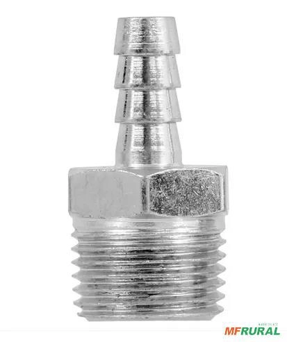 Espigão Adaptador Conexão Mangueira Rosca Macho 1/2 X 1/4 Imagem Espigão Adaptador Conexão Mangueira Rosca Macho 1/2 X 1/4