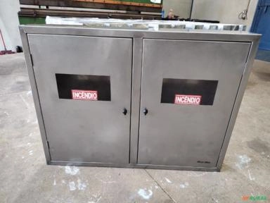 Abrigo de Hidrante em Aço Inox Imagem Abrigo de Hidrante em Aço Inox