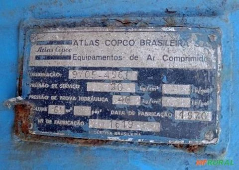 Tanque Pulmão Cilindro Compressor 6000 litros 20 bar - C7309