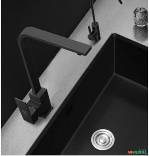 Torneira Monocomando Inox Bica Alta Retangular c2389 Imagem Torneira Monocomando Inox Bica Alta Retangular c2389