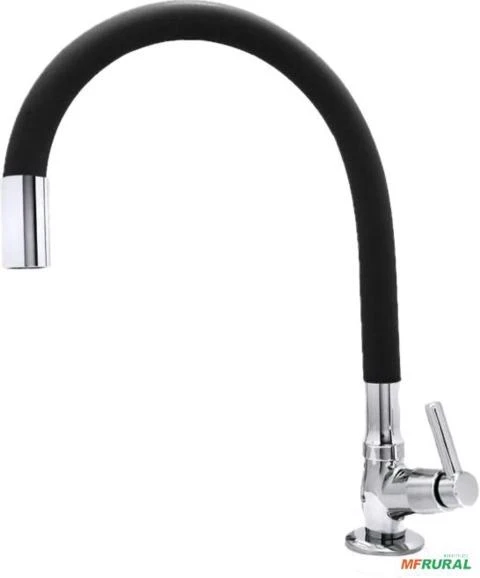 Torneira De Mesa Cozinha Banheiro Gourmet Preta Flexível C2399 Imagem Torneira De Mesa Cozinha Banheiro Gourmet Preta Flexível C2399