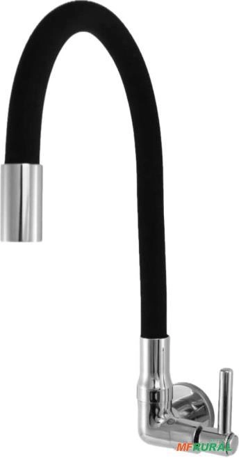 Torneira De Parede Cozinha Banheiro Gourmet Preta Flexível Imagem Torneira De Parede Cozinha Banheiro Gourmet Preta Flexível