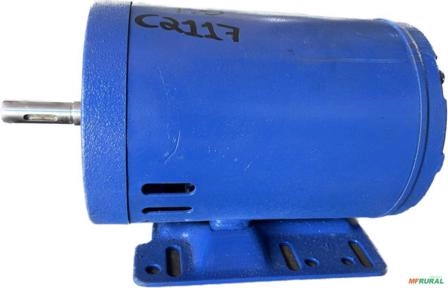 Motor Elétrico 1/3 cv 0,33 hp Monofásico Weg Eberle 3500 rpm 2 polos C2117 Imagem Motor Elétrico 1/3 cv 0,33 hp Monofásico Weg Eberle 3500 rpm 2 polos C2117