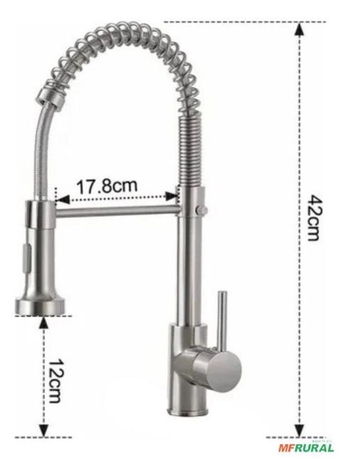 Imagem Torneira Cozinha Gourmet Misturador Monocomando Classi Cromo C2378 Imagem Torneira Cozinha Gourmet Misturador Monocomando Classi Cromo C2378