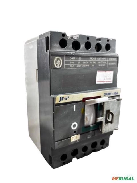 Disjuntor caixa moldada 80a JNG STECK METALTEX C2766 Imagem Disjuntor caixa moldada 80a JNG STECK METALTEX C2766