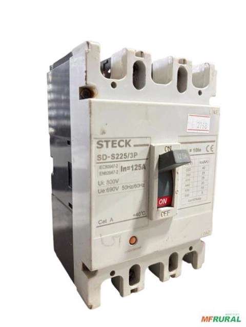 Disjuntor caixa moldada 125a JNG STECK METALTEX C2768 Imagem Disjuntor caixa moldada 125a JNG STECK METALTEX C2768