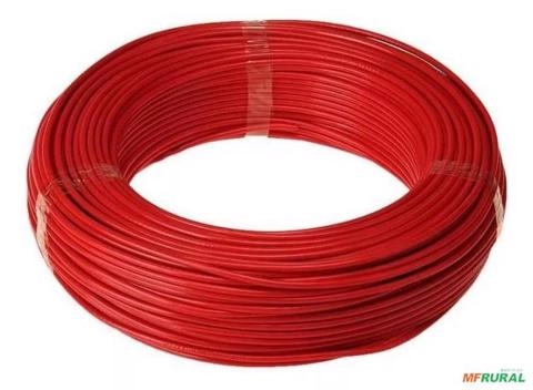 Cabo De Cobre Flexível 6mm 100m 750v NOBRE Vermelho C12121 Imagem Cabo De Cobre Flexível 6mm 100m 750v NOBRE Vermelho C12121