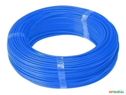Cabo De Cobre Flexível 6mm 100m 750v NOBRE Azul C12122 Imagem Cabo De Cobre Flexível 6mm 100m 750v NOBRE Azul C12122