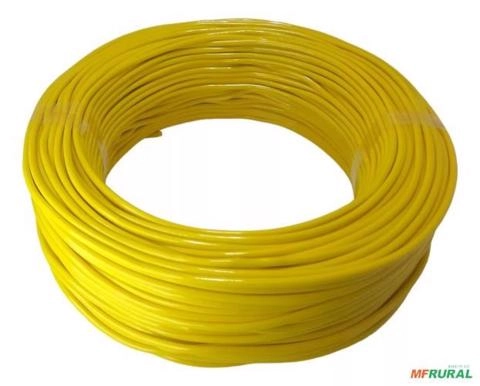 Cabo De Cobre Flexível 6mm 100m 750v NOBRE Amarelo C12123 Imagem Cabo De Cobre Flexível 6mm 100m 750v NOBRE Amarelo C12123