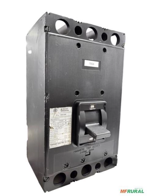 Disjuntor Caixa Moldada 700a GE ABB Merlin Gerin WEG Terasaki C2569 Imagem Disjuntor Caixa Moldada 700a GE ABB Merlin Gerin WEG Terasaki C2569