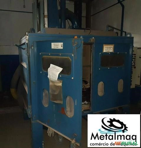 Cabine Jato Jateamento Jateador duplo 1,8x1,5x1,2m C1953 Imagem Cabine Jato Jateamento Jateador duplo 1,8x1,5x1,2m C1953