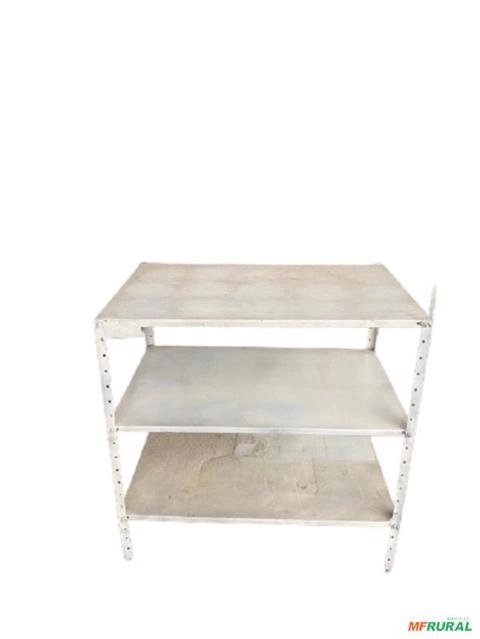 Estante Aço 3 Prateleiras Armário 15kg 93X93X56,5 C8124 Imagem Estante Aço 3 Prateleiras Armário 15kg 93X93X56,5 C8124