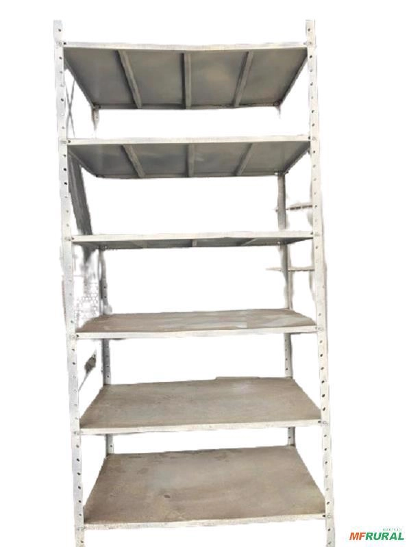 Estante Aço 6 Prateleiras Armário 31,5kg  198X92X56 C8127 Imagem Estante Aço 6 Prateleiras Armário 31,5kg  198X92X56 C8127
