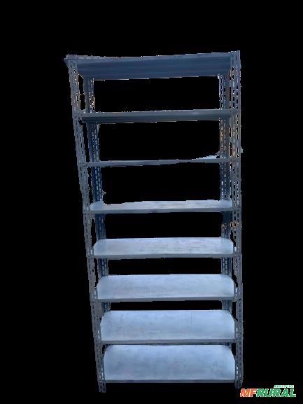 Estante Aço 8 Prateleiras Armário 61kg 220X100X40 C8145 Imagem Estante Aço 8 Prateleiras Armário 61kg 220X100X40 C8145
