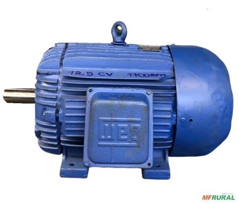 Motor elétrico12,5 cv 12,5 hpTrif weg 1700 rpm 4 polos C4044 Imagem Motor elétrico12,5 cv 12,5 hpTrif weg 1700 rpm 4 polos C4044