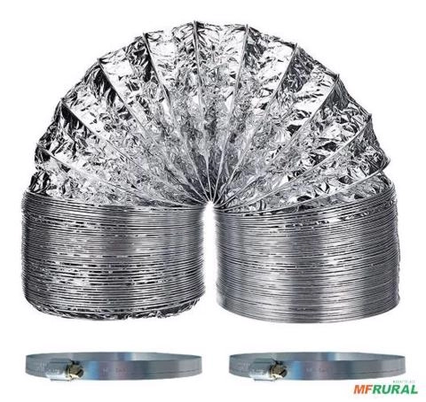 Tubo Tirar Ar Quente 500mm Chiller/Bomba De calor 20" C/ 5 metros C2986 Imagem Tubo Tirar Ar Quente 500mm Chiller/Bomba De calor 20" C/ 5 metros C2986