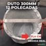 Tubo Tirar Ar Quente 300mm Chiller/Bomba De calor 12" C/5 Metros C2984 Imagem Tubo Tirar Ar Quente 300mm Chiller/Bomba De calor 12" C/5 Metros C2984