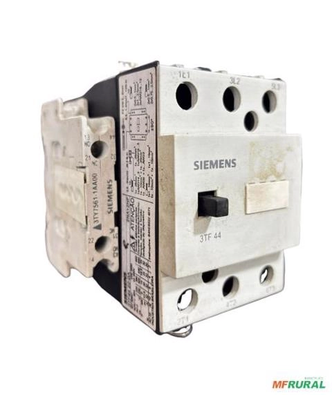 Contator Tripolar 3TF44 12,5cv 32A Siemens 3p+4na 220v C2363 Imagem Contator Tripolar 3TF44 12,5cv 32A Siemens 3p+4na 220v C2363