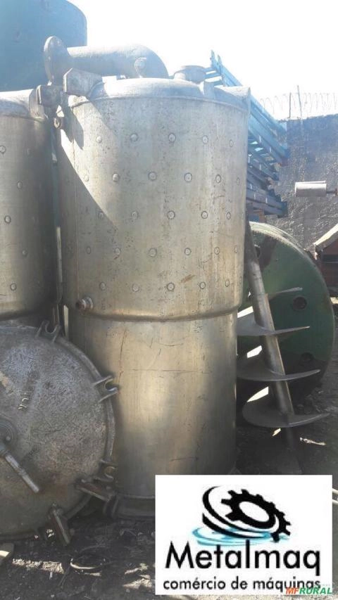 Tanque Reator de aço inox Misturador encamisado 1200 Lts- C716 Imagem Tanque Reator de aço inox Misturador encamisado 1200 Lts- C716