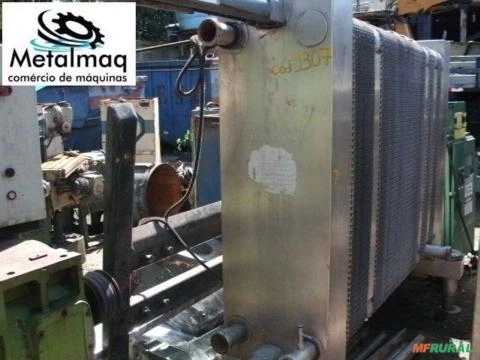 Trocador calor inox pasteurizador 221 placas Laticinio C1307 Imagem Trocador calor inox pasteurizador 221 placas Laticinio C1307