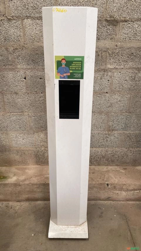 SUPORTE TOTEM DISPENSADOR DE ÁLCOOL EM GEL C7260 Imagem SUPORTE TOTEM DISPENSADOR DE ÁLCOOL EM GEL C7260
