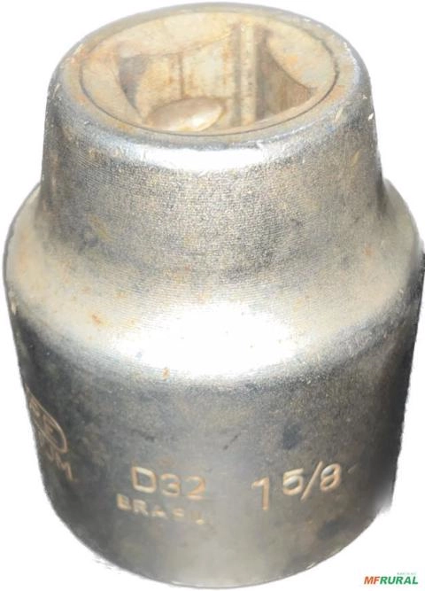 Soquete Estriado 1 5/8 48mm Encaixe 19mm C7525 Imagem Soquete Estriado 1 5/8 48mm Encaixe 19mm C7525