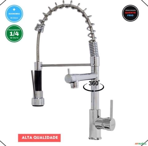 Imagem Torneira Cozinha Gourmet Pia Monocomando Extensível 50cm C2380 Imagem Torneira Cozinha Gourmet Pia Monocomando Extensível 50cm C2380