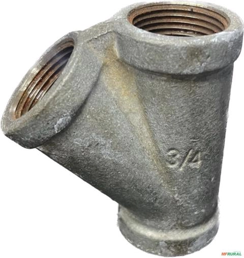 5x Junção / Tee 45º Galvanizado 3/4 Imagem 5x Junção / Tee 45º Galvanizado 3/4