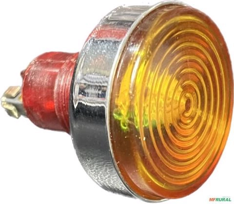 Kit 10un Sinaleiro Olho de Boi 220v 17mm c7708 Imagem Kit 10un Sinaleiro Olho de Boi 220v 17mm c7708