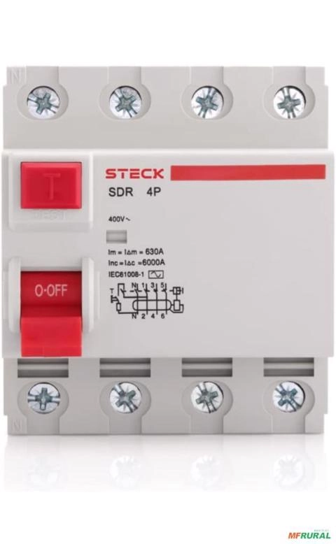 Imagem Interruptor Diferencial 4P 40A 30mA C7943 Imagem Interruptor Diferencial 4P 40A 30mA C7943