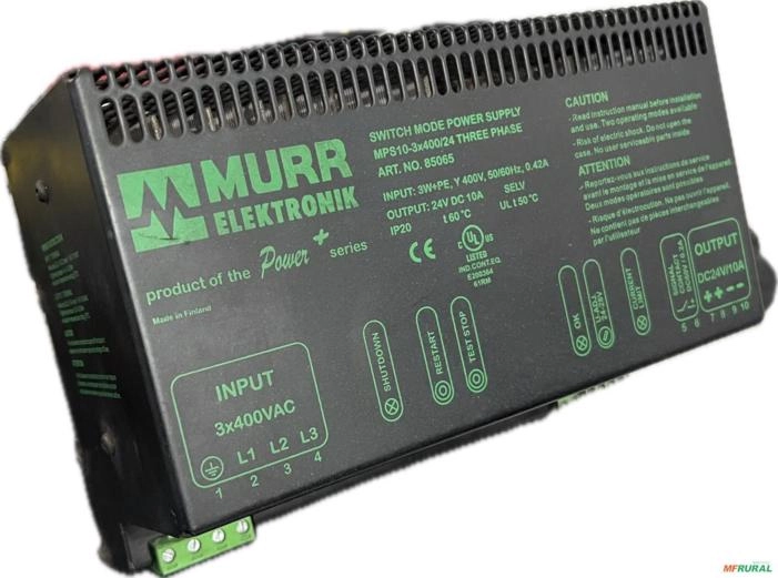 CLP Murr Elektronik MPS10-3x400/24 Trifásico C7970 Imagem CLP Murr Elektronik MPS10-3x400/24 Trifásico C7970