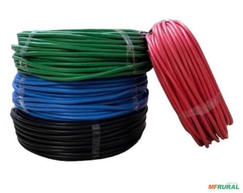 Imagem Cabo Fio Cobre Flexível 10mm 100m 750v NOBRE Preto C12128 Imagem Cabo Fio Cobre Flexível 10mm 100m 750v NOBRE Preto C12128