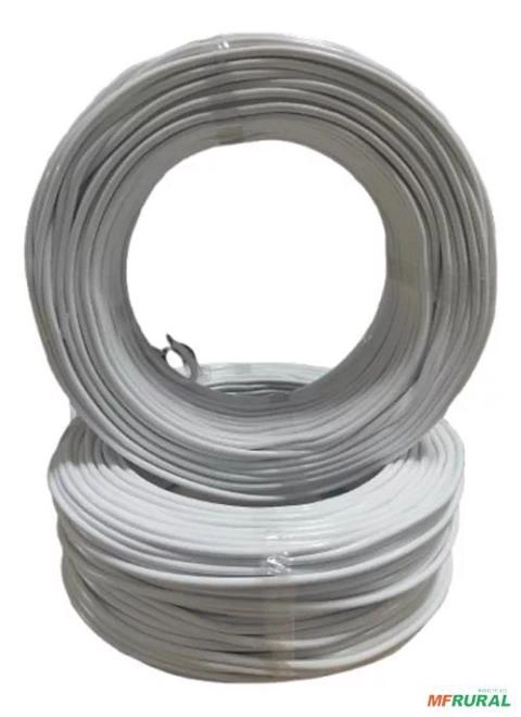 Cabo De Cobre Flexível 10mm 100m 750v NOBRE Branco C12129 Imagem Cabo De Cobre Flexível 10mm 100m 750v NOBRE Branco C12129