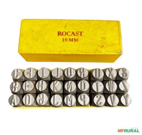 Punção Marcador Alfabeto Completo Usado C8294 Imagem Punção Marcador Alfabeto Completo Usado C8294