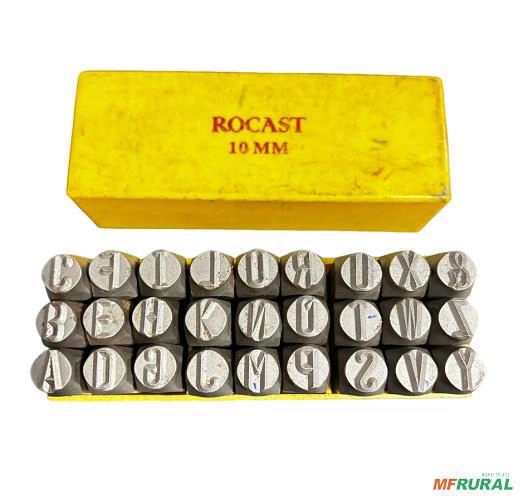 Punção Marcador Alfabeto Completo Usado C8294 Imagem Punção Marcador Alfabeto Completo Usado C8294