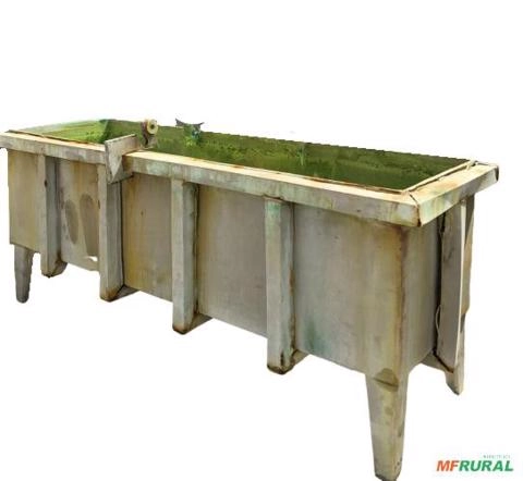 Tanque Banho Químico Galvanoplastia 600L 200X60X65 cm C8241 Imagem Tanque Banho Químico Galvanoplastia 600L 200X60X65 cm C8241